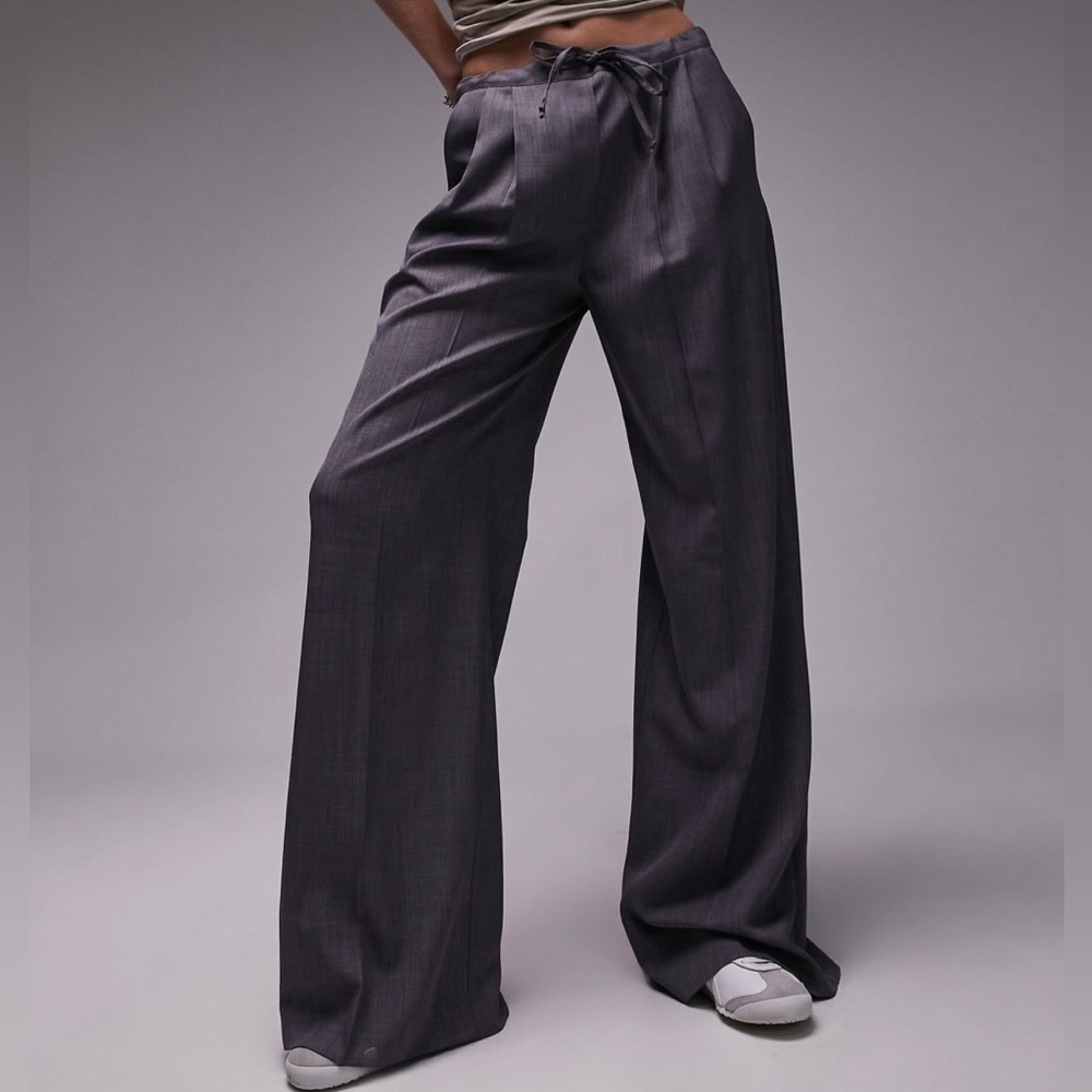 Topshop Tall Tailored Drawstring Waist Pants